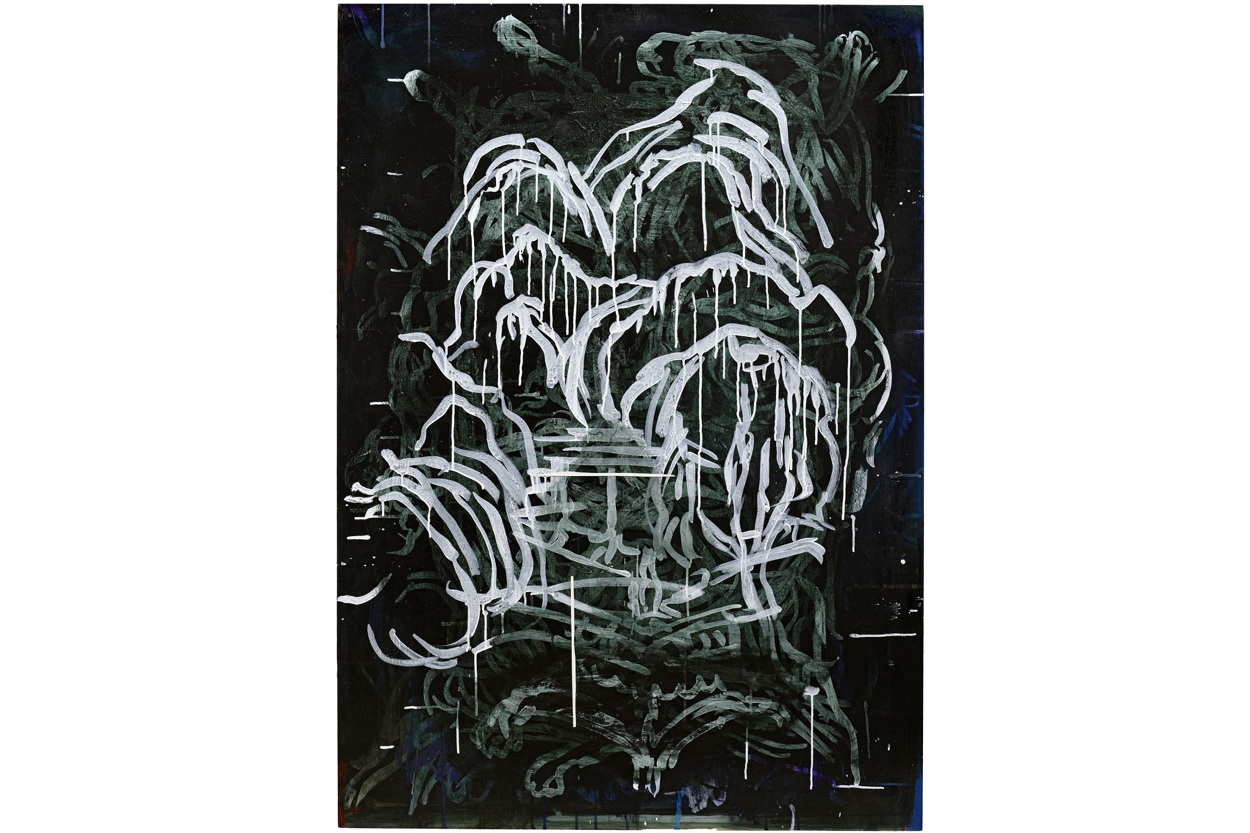 Chinoiserie
Anija Seedler, 2014
Laque acrilyque et encre pigmentaire, 110 x 150 cm