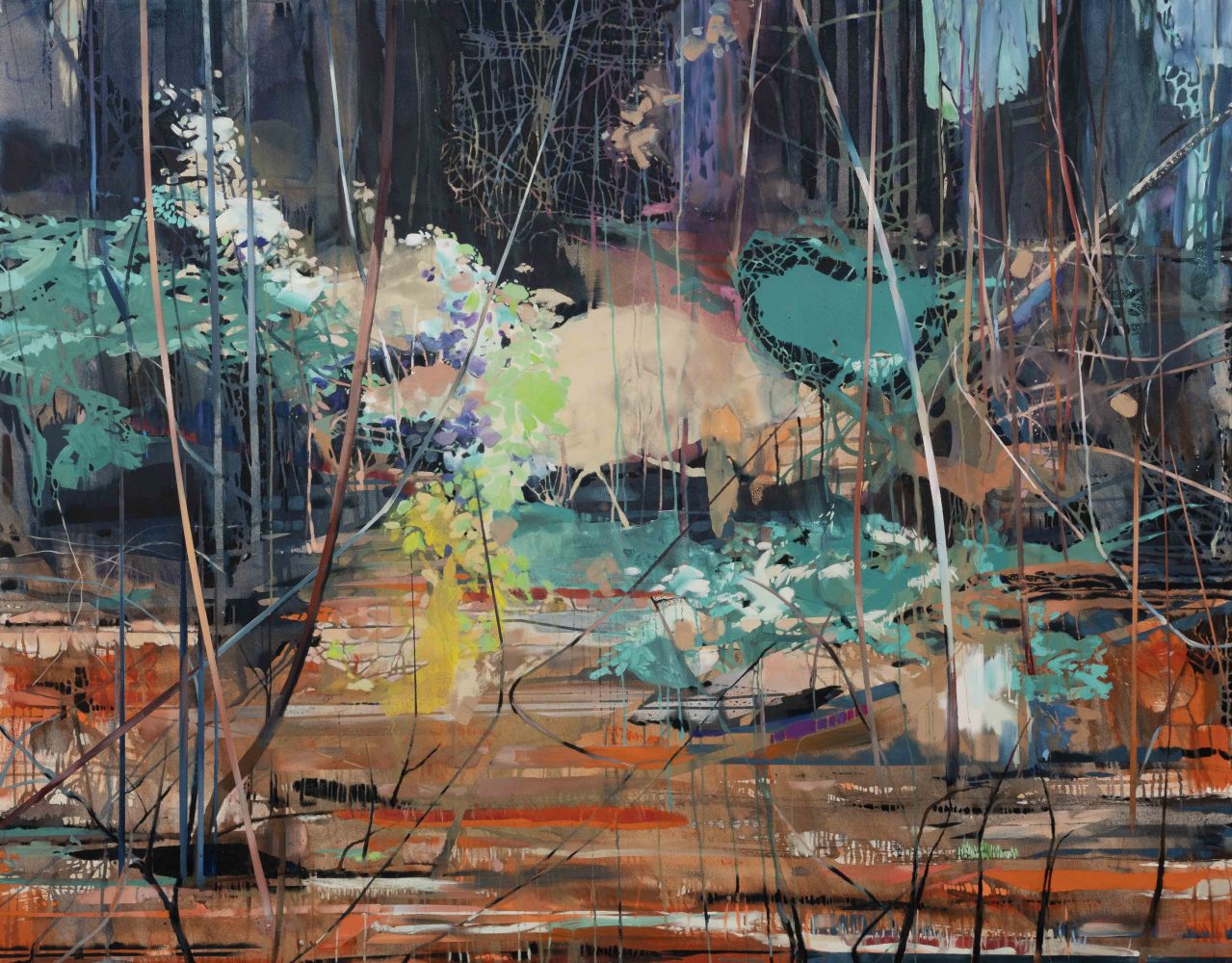 Theresa Möller Overgrowth – 2020 – Acryl and oil on canvas -190x150cm